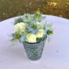 Vase blau mit Rauten 13cm – Bild 2