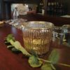 Windlicht / Vase Gold 10cm gerillt