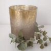 Vase Zylinder Windlicht gold schwarz