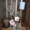 Vase Zylinder Windlicht gold schwarz – Bild 2