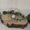 Teelichthalter Hexagon antik Gold – Bild 3