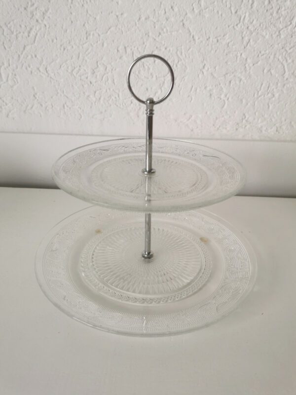 Etagere - Glas 2er rund