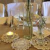 Dekoverleih Bad Driburg Hochzeit Heiraten Deko mieten leihen Vintage Häckeldeckchen Spitzendecke