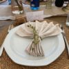 Dekoverleih Bad Driburg Hochzeit Heiraten Deko mieten leihen Platztteller Platzset Sisal holz