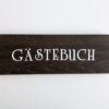 Infoschild - Gästebuch