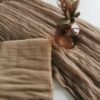 Stoffserviette Musselin Mocha – Bild 3