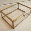 Ringbox - antik Gold groß