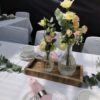 Dekoverleih Bad Driburg Hochzeit Heiraten Deko mieten leihen Tablett Holz Rechteck