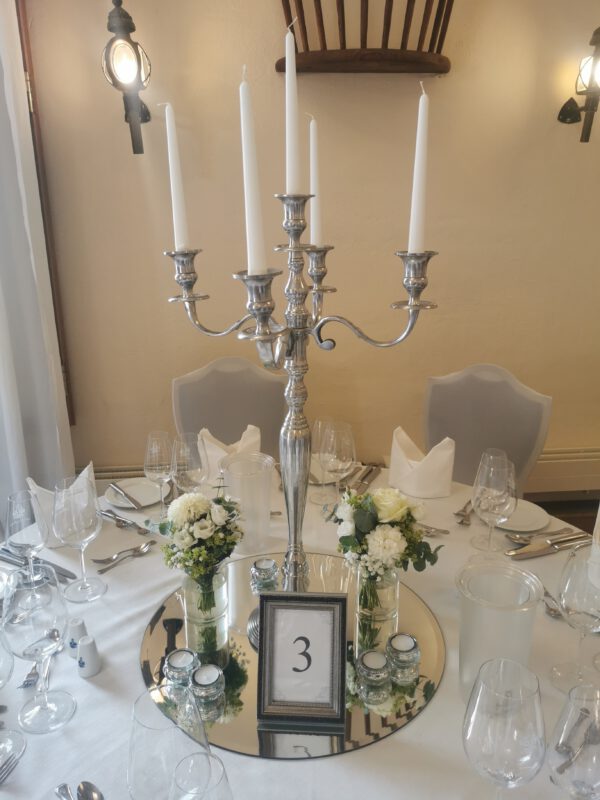 Bilderrahmen Tischnummer Silber Barock – Bild 2