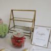 Dekoverleih Bad Driburg Hochzeit Heiraten Deko mieten leihen Etagere 2er gold glas