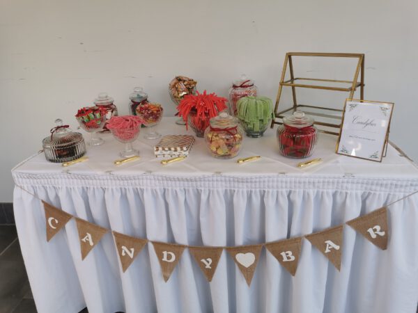 Candy Bar - Rosa Gold Wimpel Kette – Bild 2