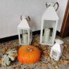 Dekoverleih Bad Driburg Hochzeit Heiraten Deko mieten leihen Laternen 3er Set weiß sisal