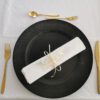 Dekoverleih Bad Driburg Hochzeit Heiraten Deko mieten leihen Platzteller schwarz