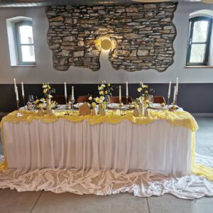 Tischrock Tüll extra weit 183x145cm