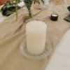 Kerzenteller Glas mit Muster