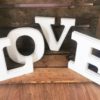 Schriftzug - LOVE Weiß – Bild 2