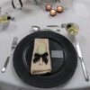 Dekoverleih Bad Driburg Hochzeit Heiraten Platzteller schwarz