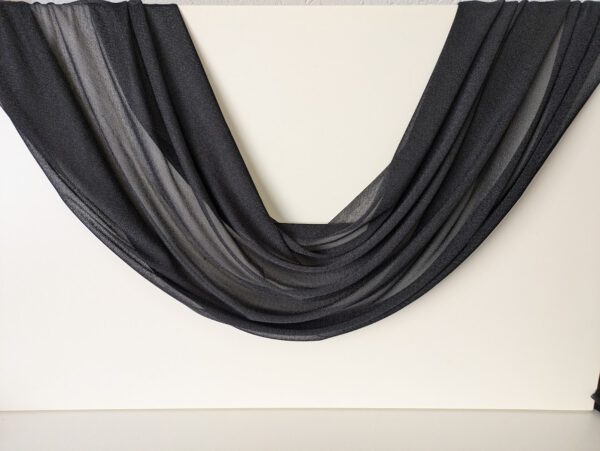 Traubogen Stoff, Tuch Schwarz