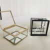 Ringbox - Glas Schwarz mit Spiegel – Bild 2