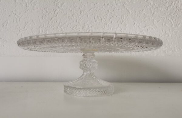Tortenplatte Glas auf Fuß