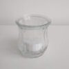 Teelichthalter Glas gerillt groß – Bild 2