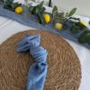 Hochzeit Heiraten Dekoverleih stoff serviette blau