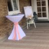 Dekoverleih Bad Driburg Hochzeit Heiraten Deko mieten leihen Stuhldeko Schleifenband alt Rosa