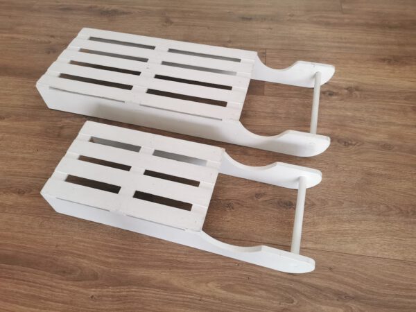 Schlitten Set weiß
