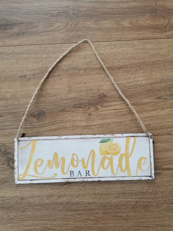 Infoschild - Holzschild Limonadenba