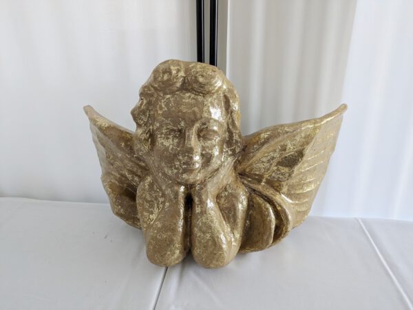 Engel Kopf gold groß