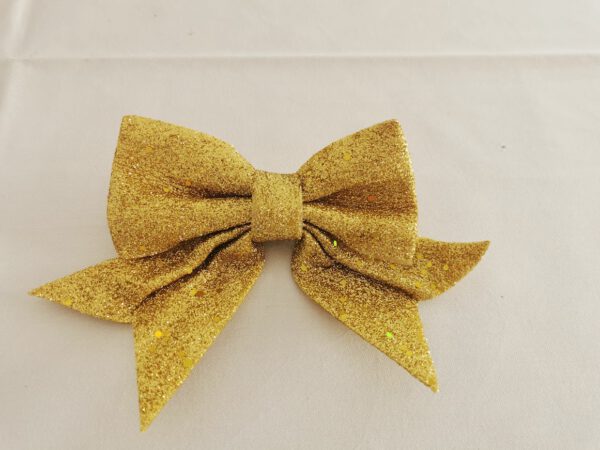 Deko Schleife - Gold Glitzer