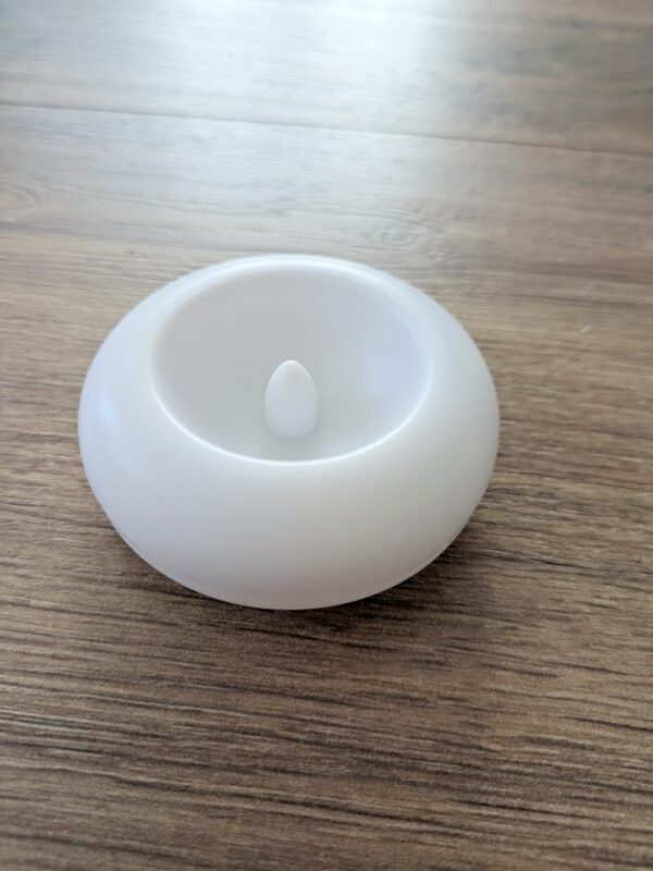 Led Schwimmkerze groß m. Flackerdocht