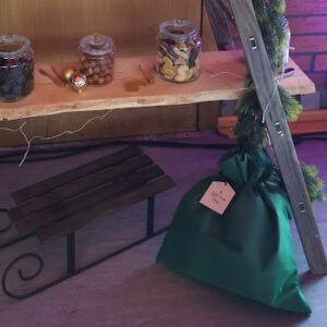 Deko Geschenke Sack dunkel grün