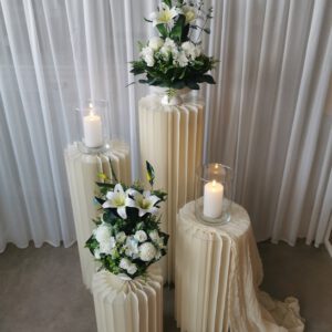 Blumenständer 4er Set - Papiersäule