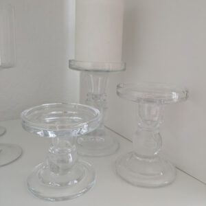 Kerzenhalter Glas 3er Set
