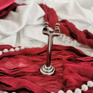 Kartenhalter Silber Metall