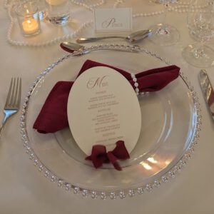 Stoffserviette Burgunder rot