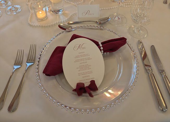 Stoffserviette Burgunder rot