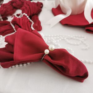 Stoffserviette Burgunder rot