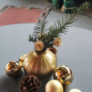 Kunstblumen - Pusteblume Goldzweig