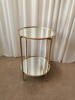 Beistelltisch rund gold