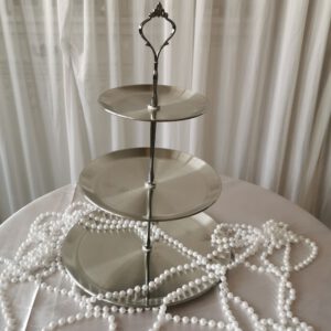 Etagere - Silber 3er rund