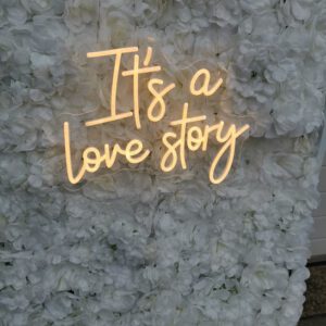 It´s a Love story - Neon Schild